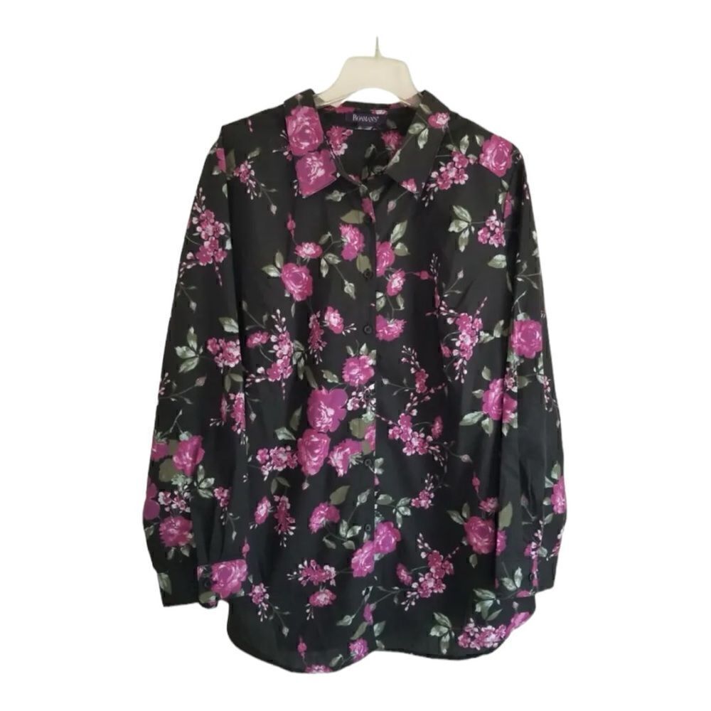 NWT Roaman’s Long Sleeve Kate Big Shirt Sz 20W